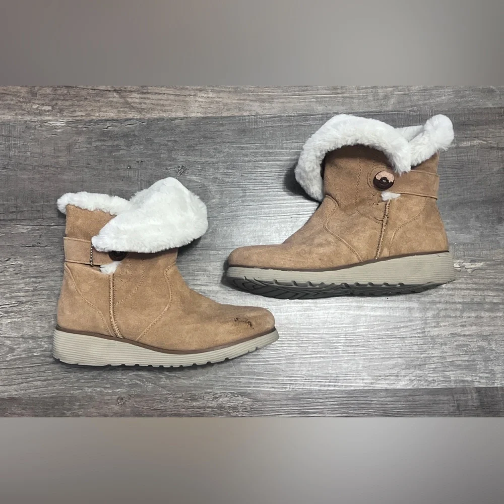 final price Skechers Keepsakes Wedge Cozy Peak Mid Calf Boots